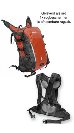 GROSSGLOCKNER Rugbeschermer met afneembare 17 liter rugzak