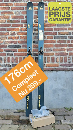 Opruiming : 176cm Fischer Transalp 84 Carbon + Tour Transalp 10 PT + Stijgvellen