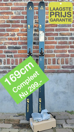 Opruiming : 169cm Fischer Transalp 84 Carbon + Tour Transalp 10 PT + Stijgvellen