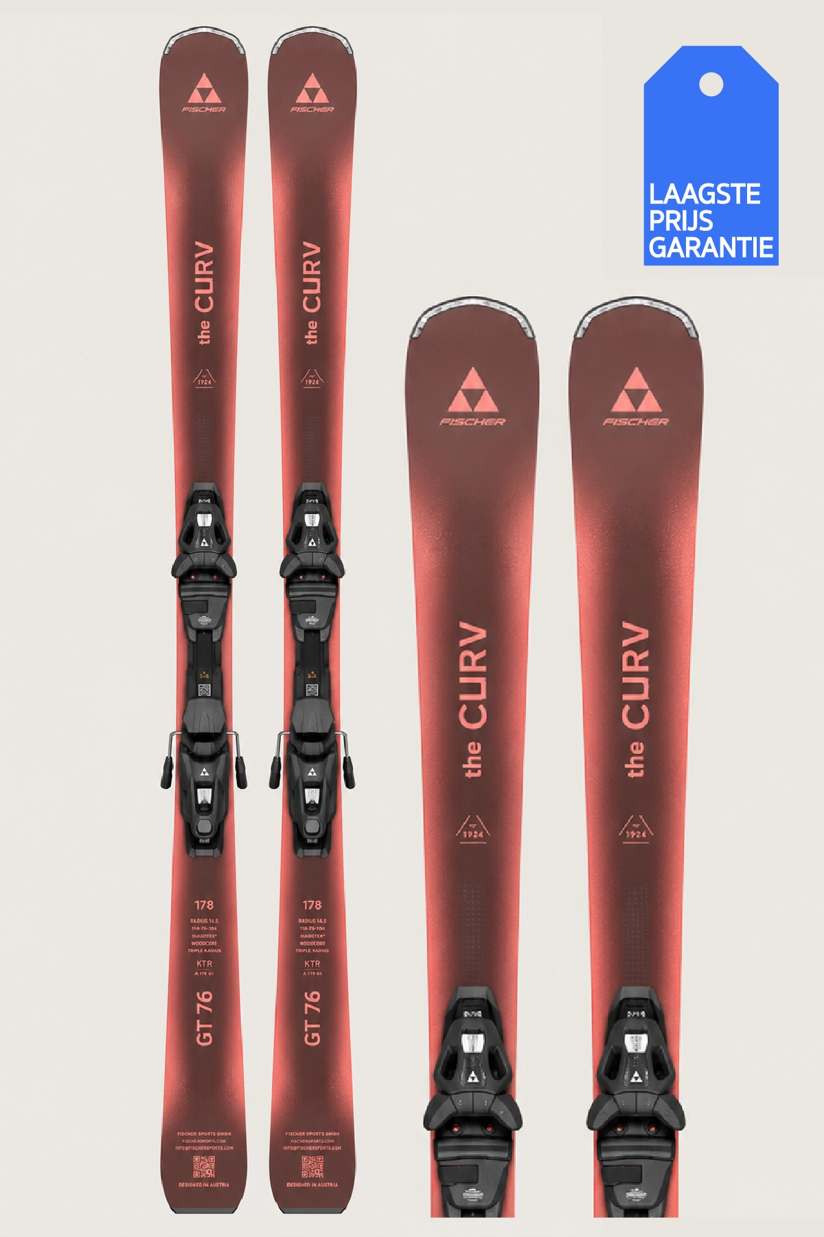 Fischer XTR The Curv GT80 + RSW 10 pink P22626